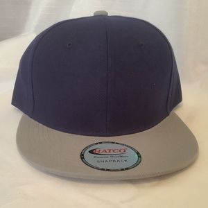 Blue and Gray Hat